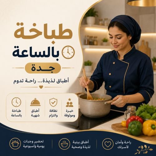 طباخة بالساعة جدة